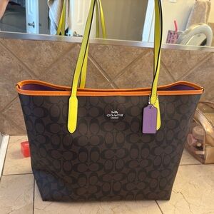 Coach City Tote in Cityblock Signature Canvas